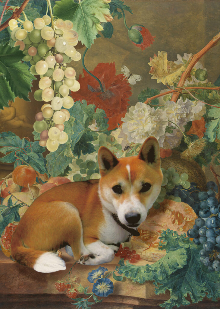 柴犬のペットメモリアルアート（UJWORKS制作）